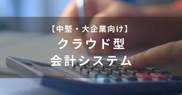 中堅・大企業向けクラウド型会計システム