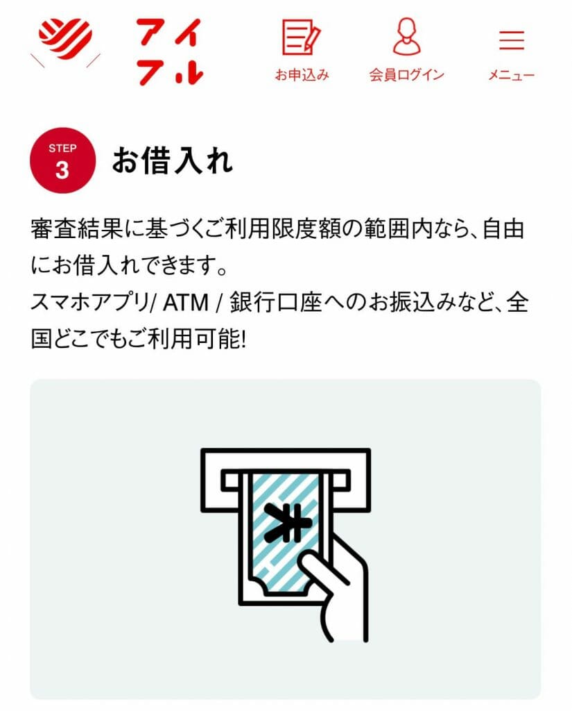 カードローンは利用限度額の範囲内であれば自由に借り入れができる