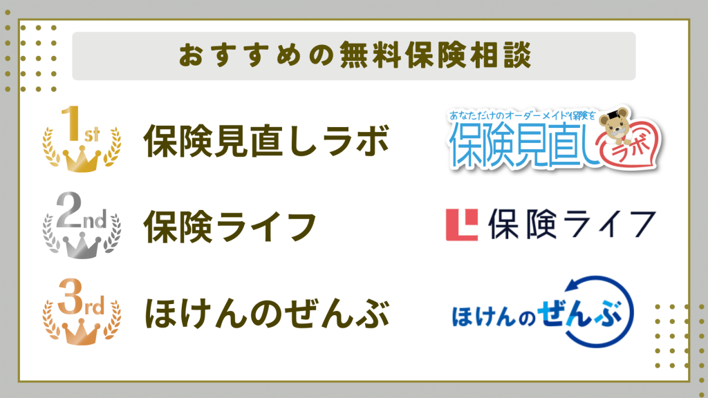 おすすめの無料保険相談の厳選3選