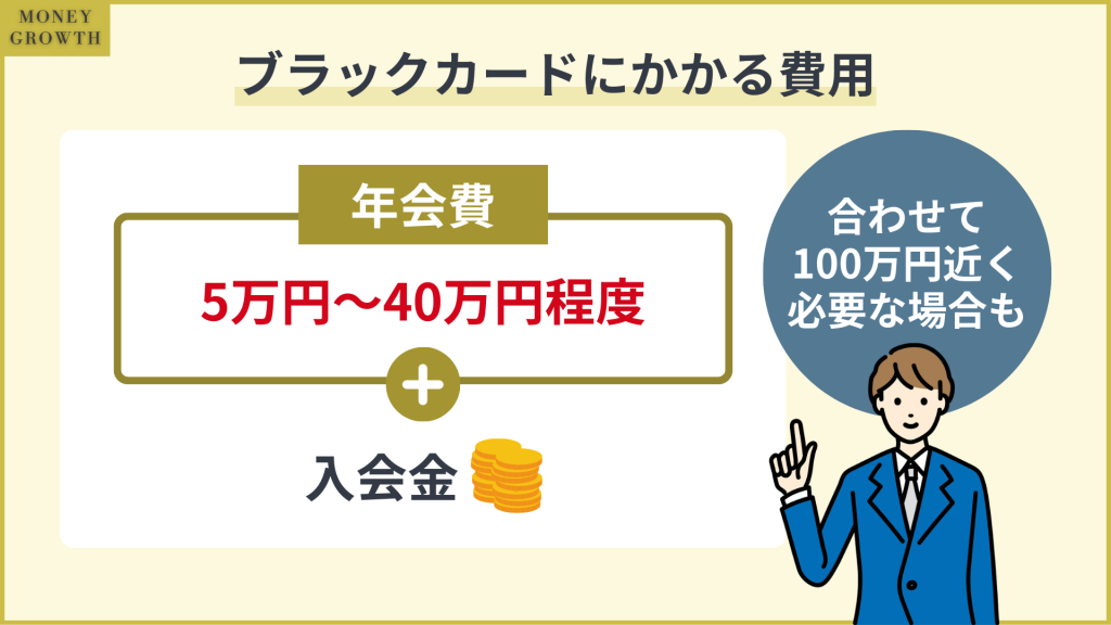 ブラックカードの年会費の目安