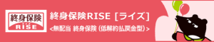 オリックス生命「終身保険RISE(ライズ)」