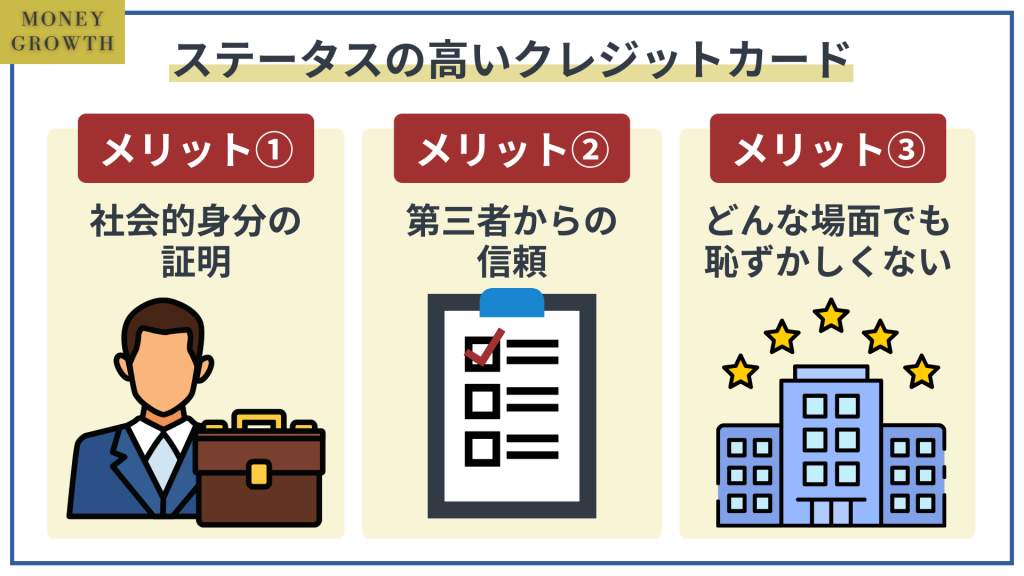 ステータスの高いクレジットカードを持つ3つのメリット_クレジットカード高ステータス