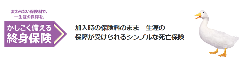 アフラック生命「かしこく備える終身保険」